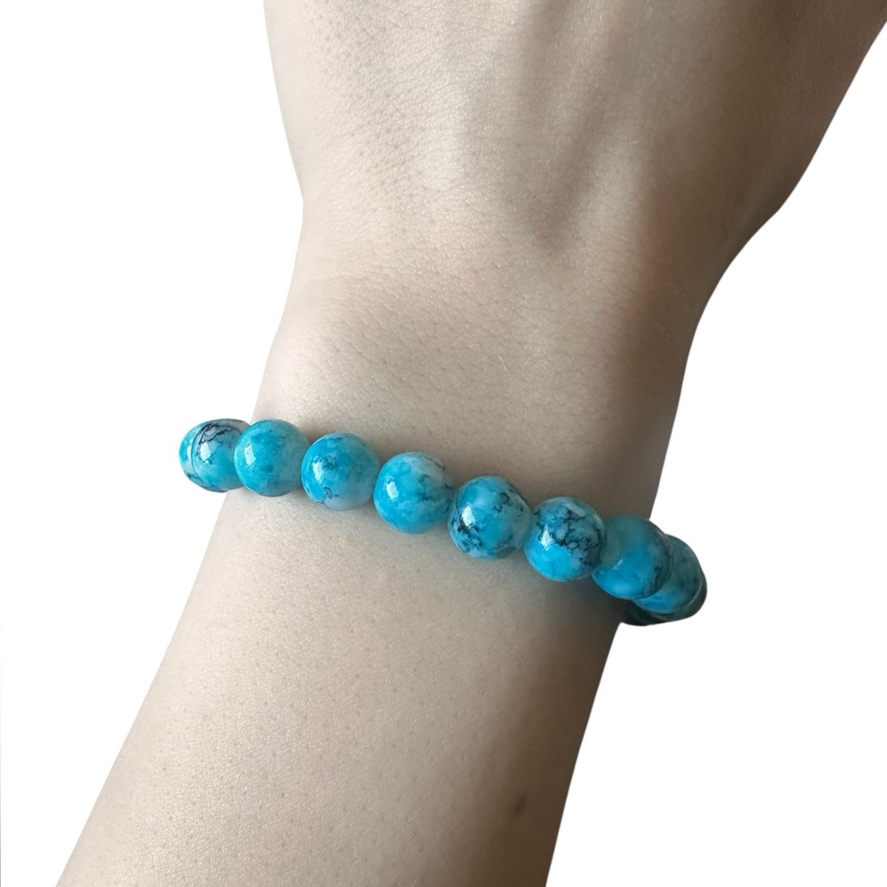 Blue Beaded Bracelet